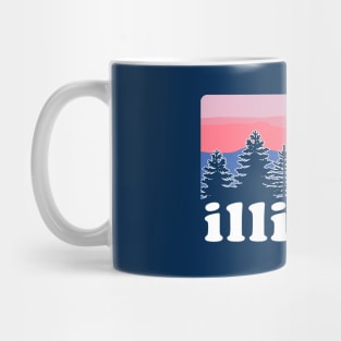 Northern Illinois Pine Tree Sunset Mug